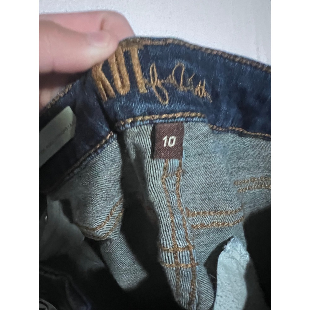 KUT from the Kloth Katy High Rise Ankle Straight Leg Jeans Blue Size 10 - Picture 2 of 5